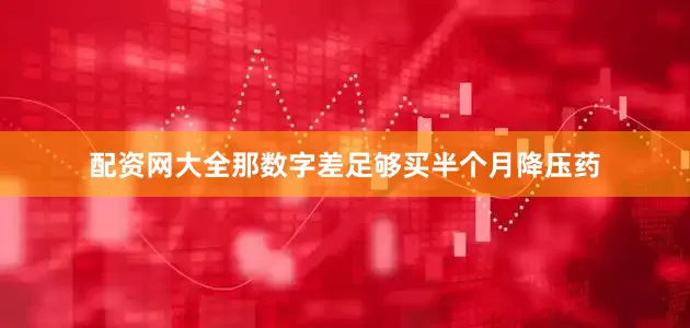 配资网大全那数字差足够买半个月降压药